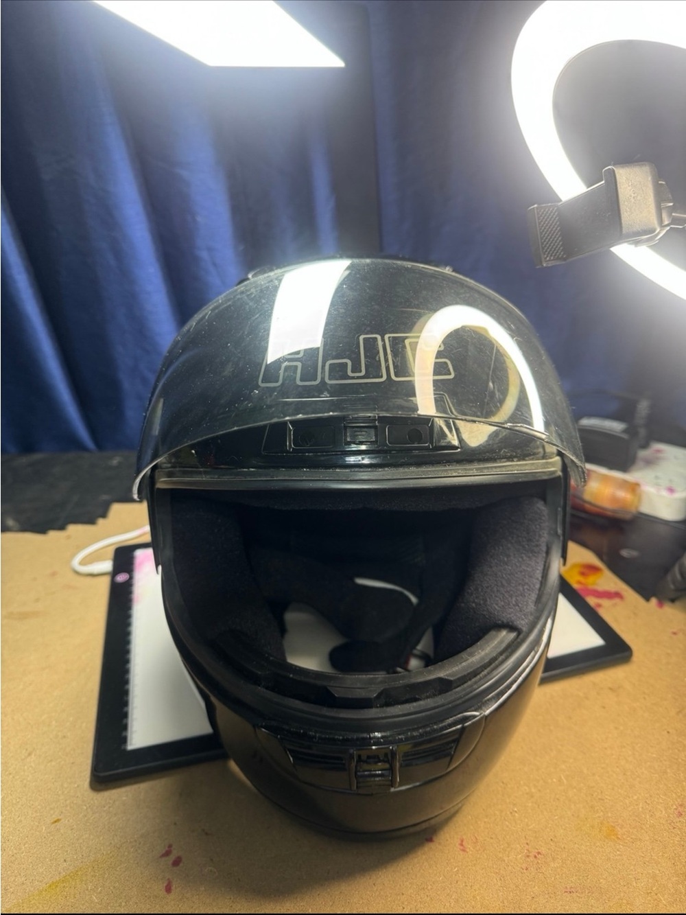 Vintage HJC Gloss Black Full Face Motorcycle Helmet – Snell M95 & DOT Certified